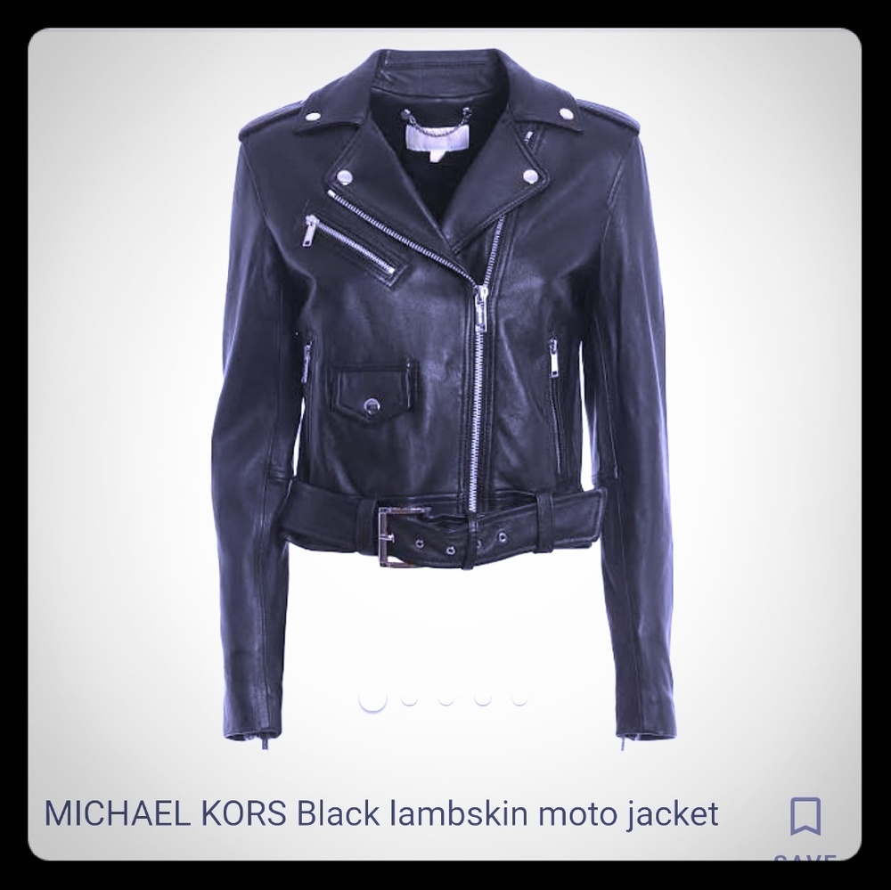 Michael kors Nappa leather Moto jacket BNWT